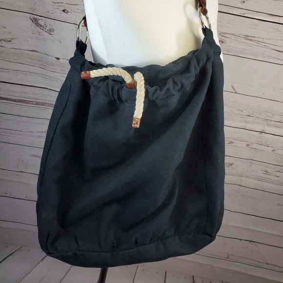 American eagle outfitters casual black canvas bag - Picture 1 of 13